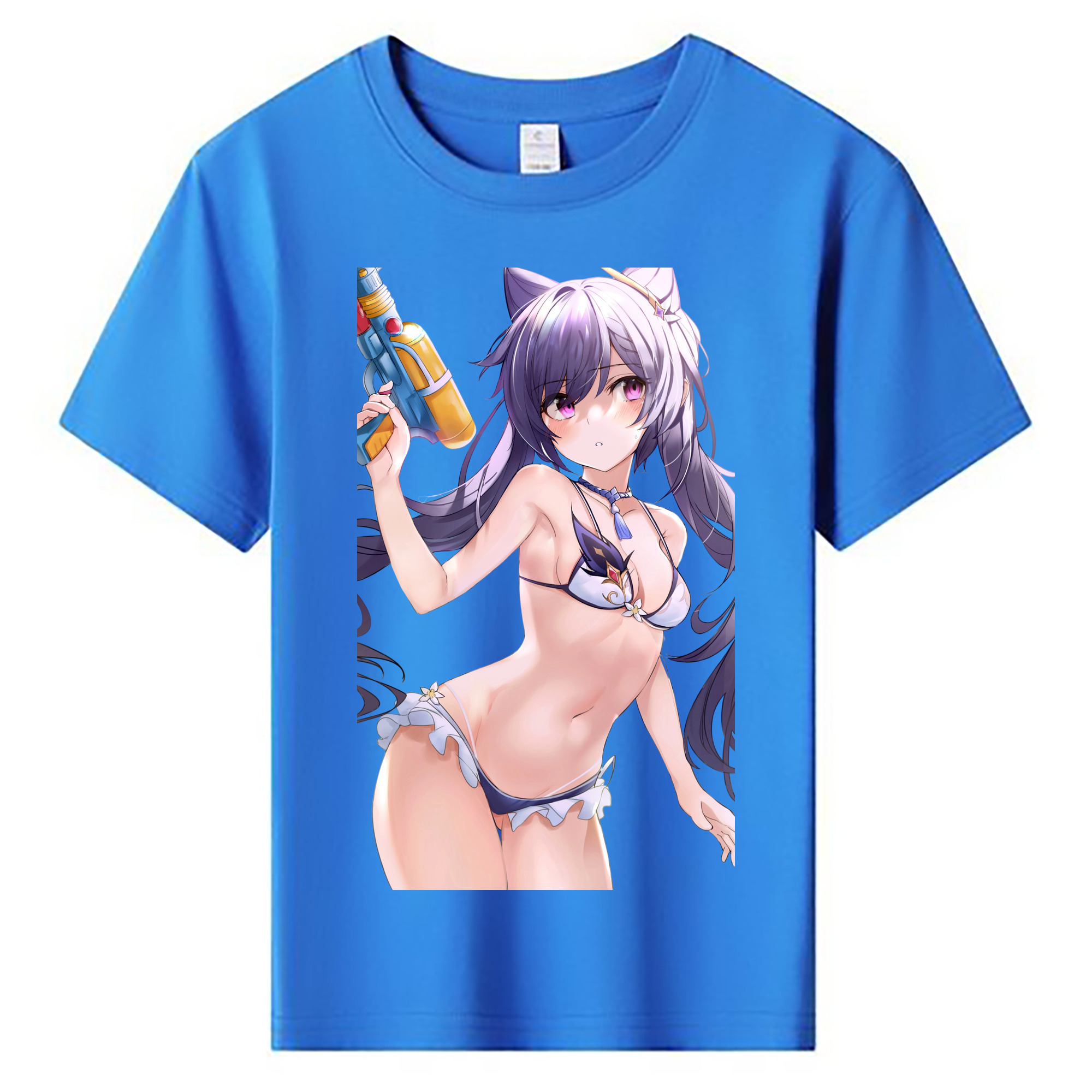 げんし神 刻晴 こくせい genshin Kokusei 綿100％キッズTシャツ（フロントプリント）